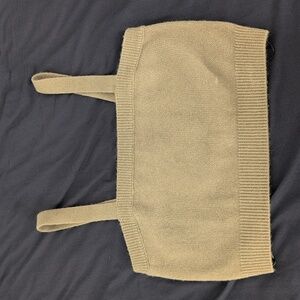H&M Olive Green Knit Crop Tank Top